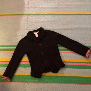 COMME des GARÇONS black wool blazer. Vintage